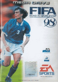 FIFA Road to World Cup 98 PAL Sega Mega Drive  box art
